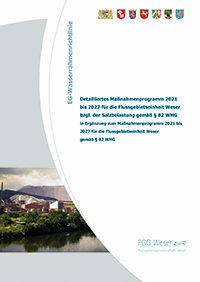 Titel detailliertes Maßnahmenprogramm 2021 bis 2027 für die Flussgebietseinheit Weser